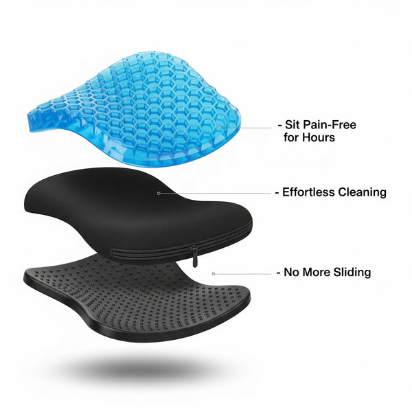 Exploded view of cushion layers