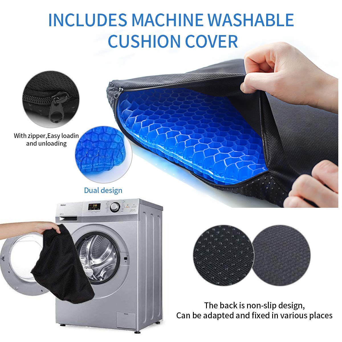 Comfortsage Medical-Grade Gel Seat Cushion