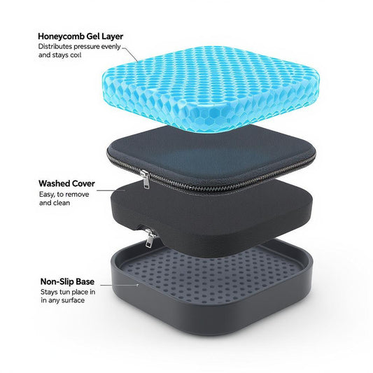 Comfortsage Medical-Grade Gel Seat Cushion
